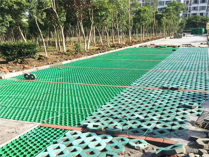 植草格施工現(xiàn)場(chǎng)