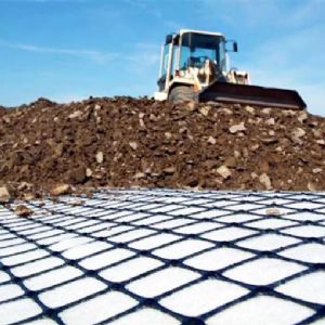 雙向塑料土工格柵施工