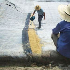 防水毯施工現(xiàn)場-搭接